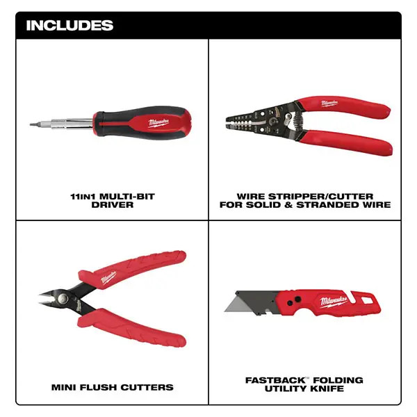 ست 4 عددی ابزار دستی میلواکی مدل 48-22-6119