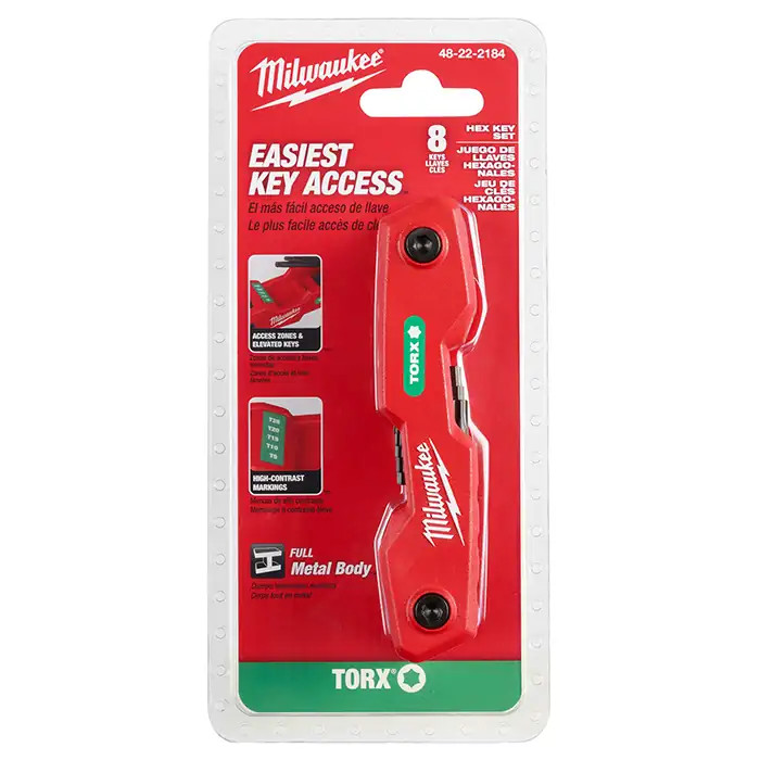 ست آچار آلن 8 عددی میلواکی مدل 48-22-2184