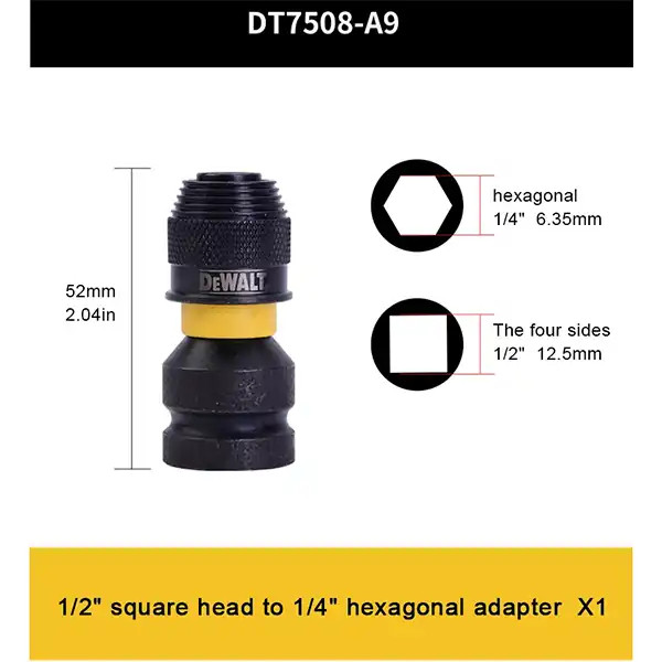 رابط تبدیل بکس به پیچبند دیوالت مدل DT7508-A9