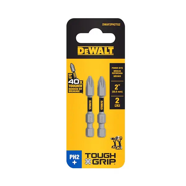 ست سری پیچگوشتی دیوالت TOUGH GRIP مدل DWAF2PH2TG2