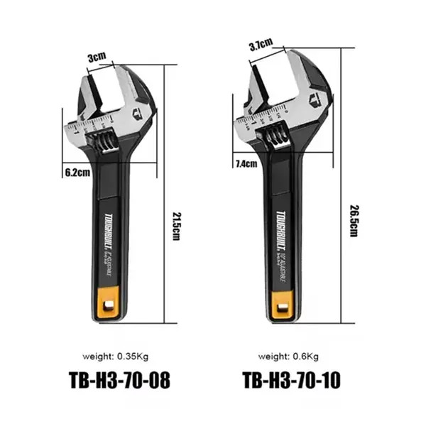 آچار فرانسه 8 اینچ تافتبیلت مدل TB-H3-70-08
